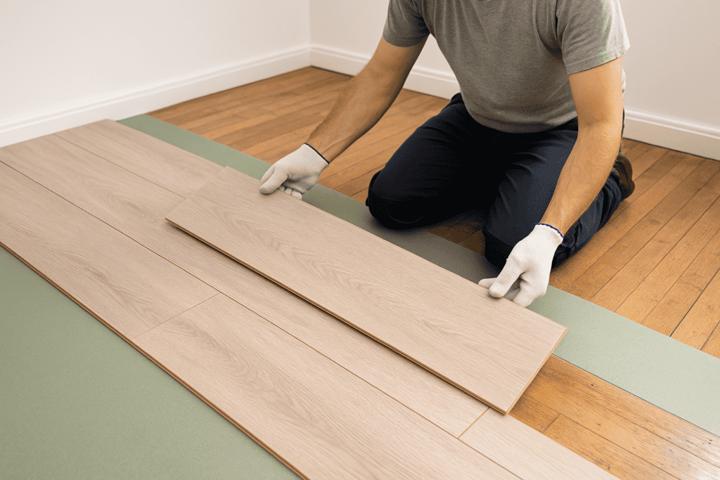 Can flooring be fitted over existing floors?